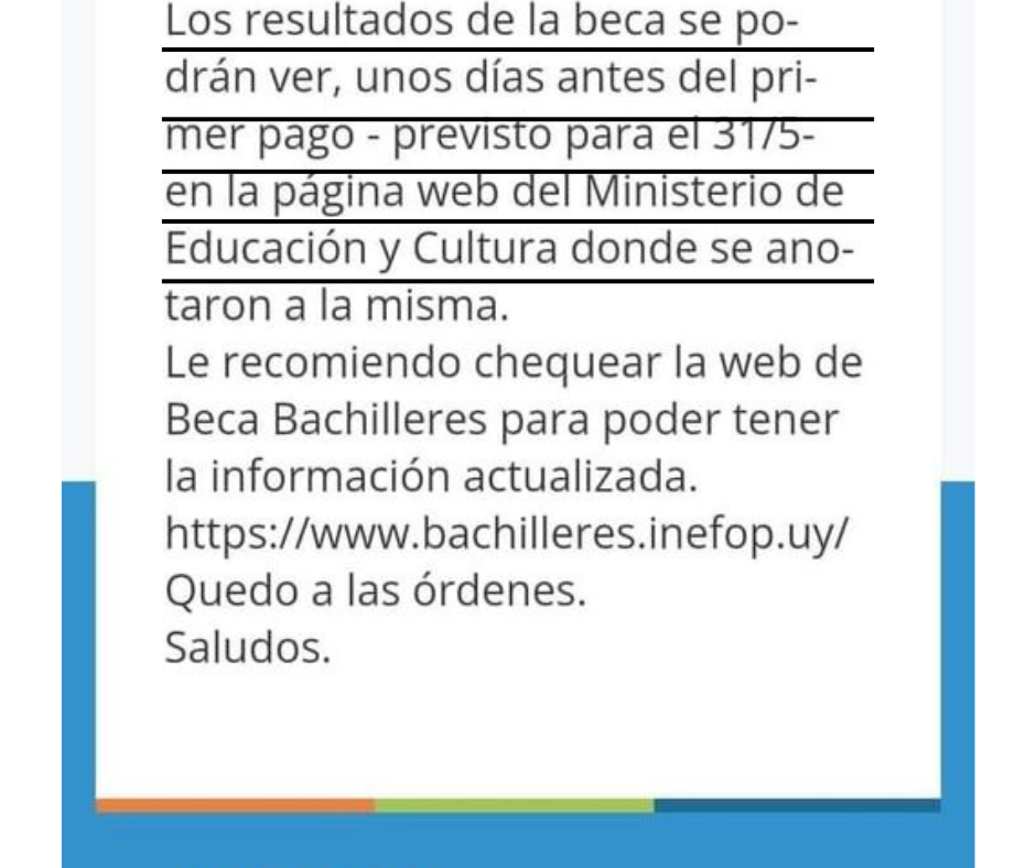 beca inefop bachilleres 