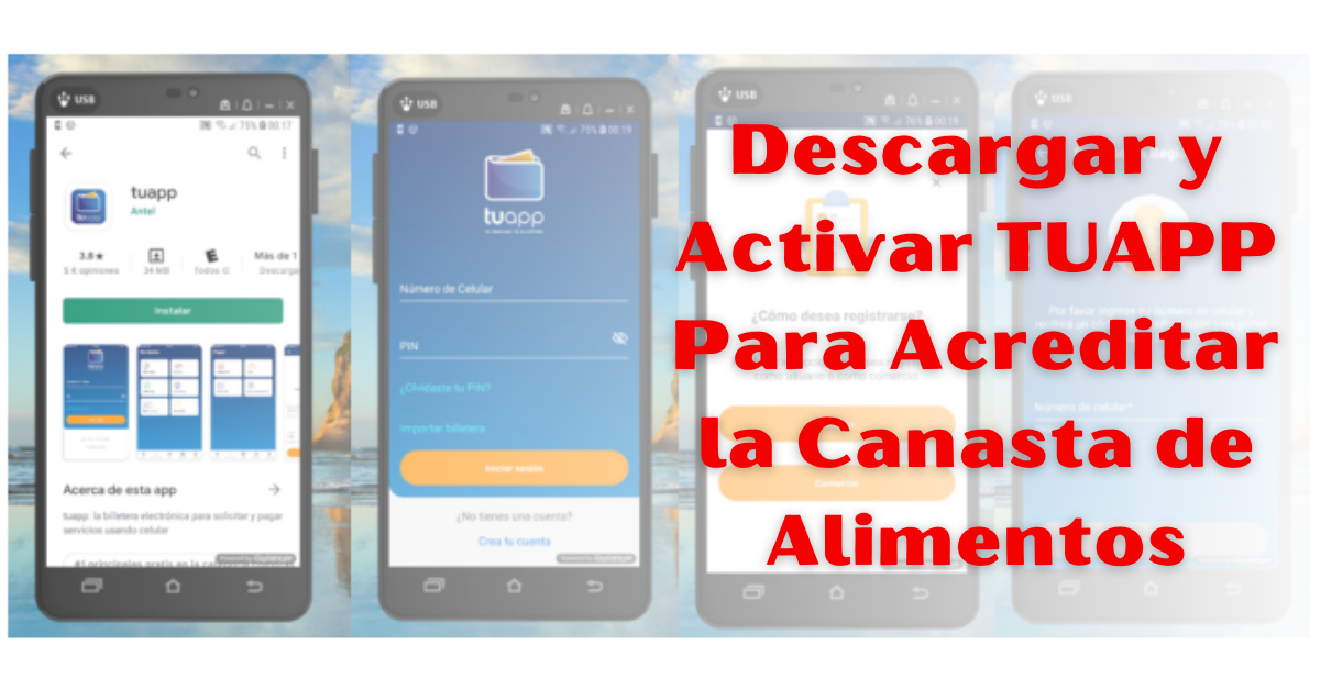 DESCARGAR TUAPP Y ACREDITAR LA CANASTA