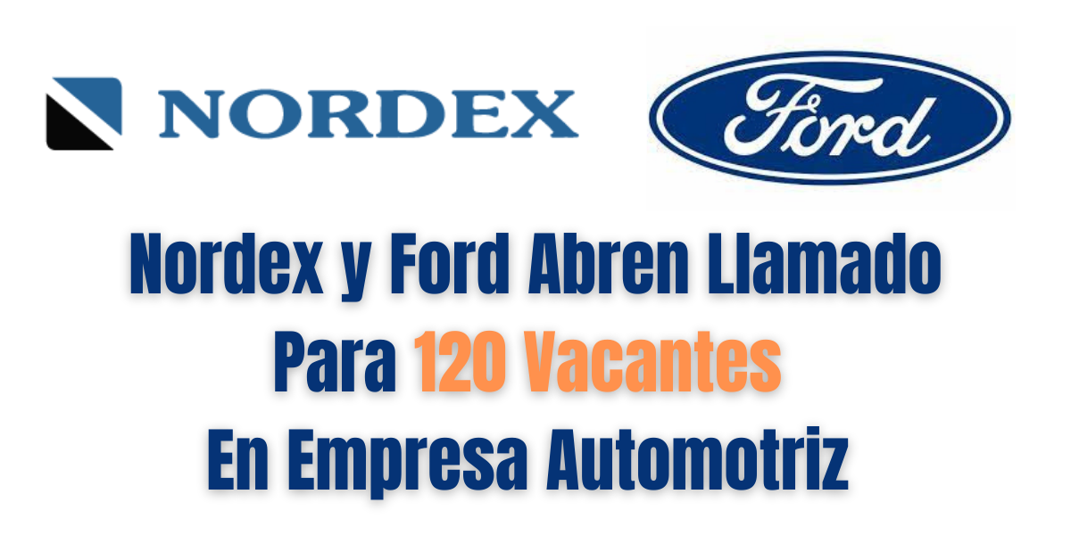 vacantes en nordex y ford