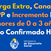Carga Extra, Canasta TUAPP e Incremento Para Menores de 0 a 3 años. Todo Confirmado HOY!