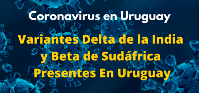 Coronavirus en Uruguay – Variantes Delta y Beta de Sudáfrica Presentes En Uruguay