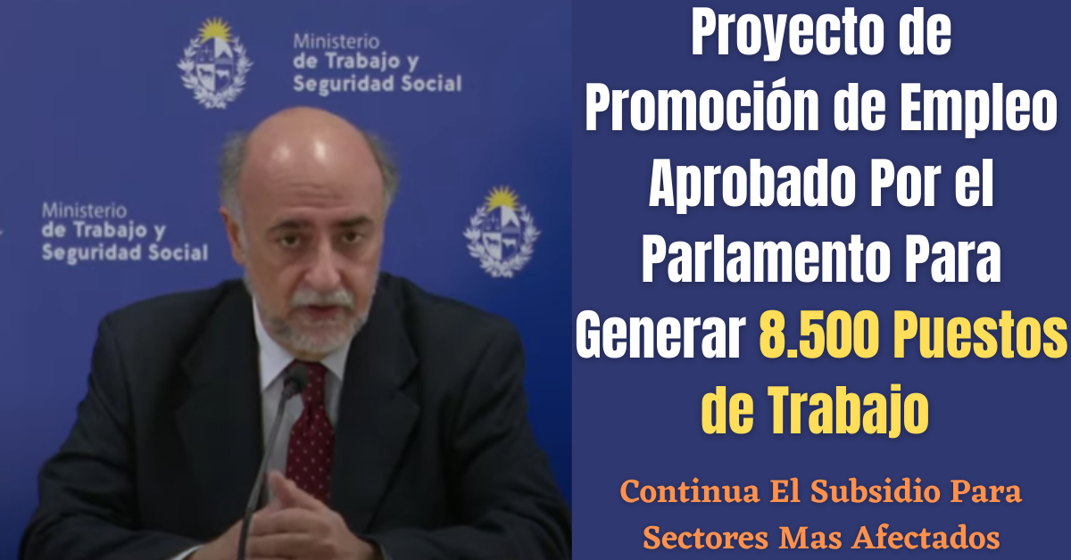 Proyectos de Promoción de Empleo Aprobado Por el Parlamento Para Generar 8.500 Puestos de Trabajo