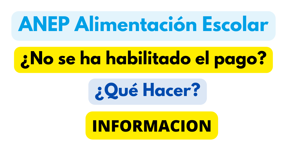 ANEP Alimentación Escolar