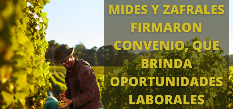 MIDES y Zafrales firmaron convenio que brindara oportunidades laborales a integrantes de programas de la cartera