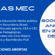 BECAS MEC – Inscripciones Abiertas Para La Beca de Educación Media Publica MEC 2023