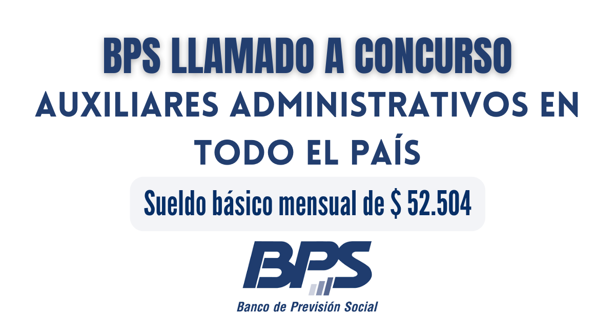 BPS LLAMADO A CONCURSO