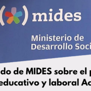 Comunicado de MIDES sobre el programa socioeducativo y laboral Accesos