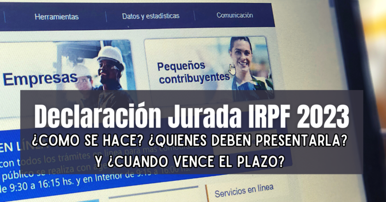 Como hacer la Declaración Jurada de IRPF 2023 por internet ...