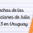 Fechas de las Vacaciones de Julio 2023 en Uruguay