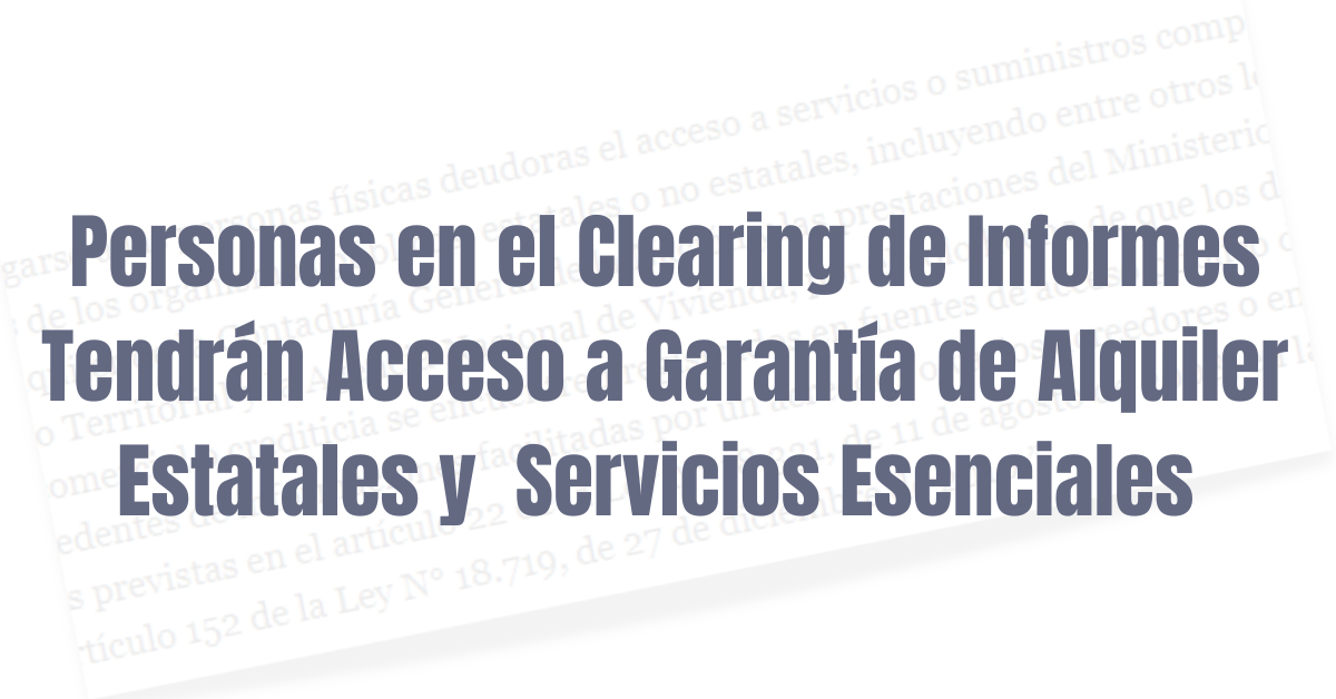 clearing de informes