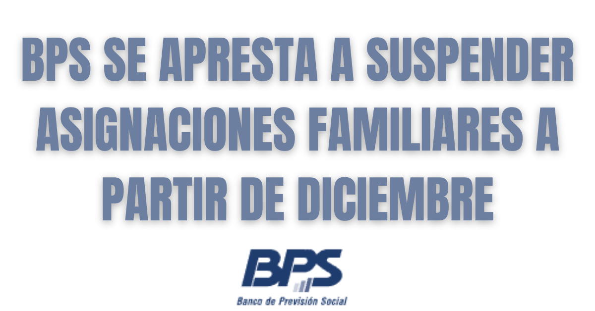 SUSPENSION DE ASIGNACIONES FAMILIARES