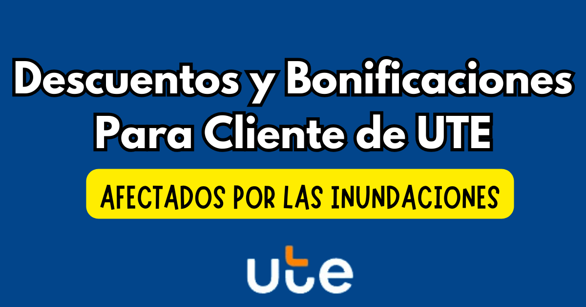 descuentos y bonificaciones de UTE