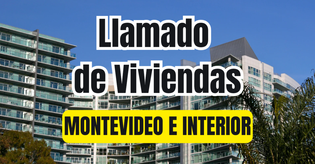 ANV llamado de viviendas en Montevideo e Interior del País