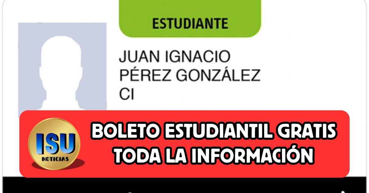 Boleto estudiantil gratis