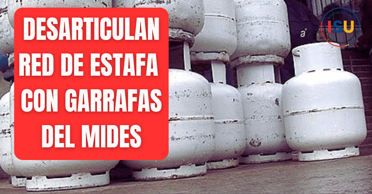 Estafa con garrafas del MIDES
