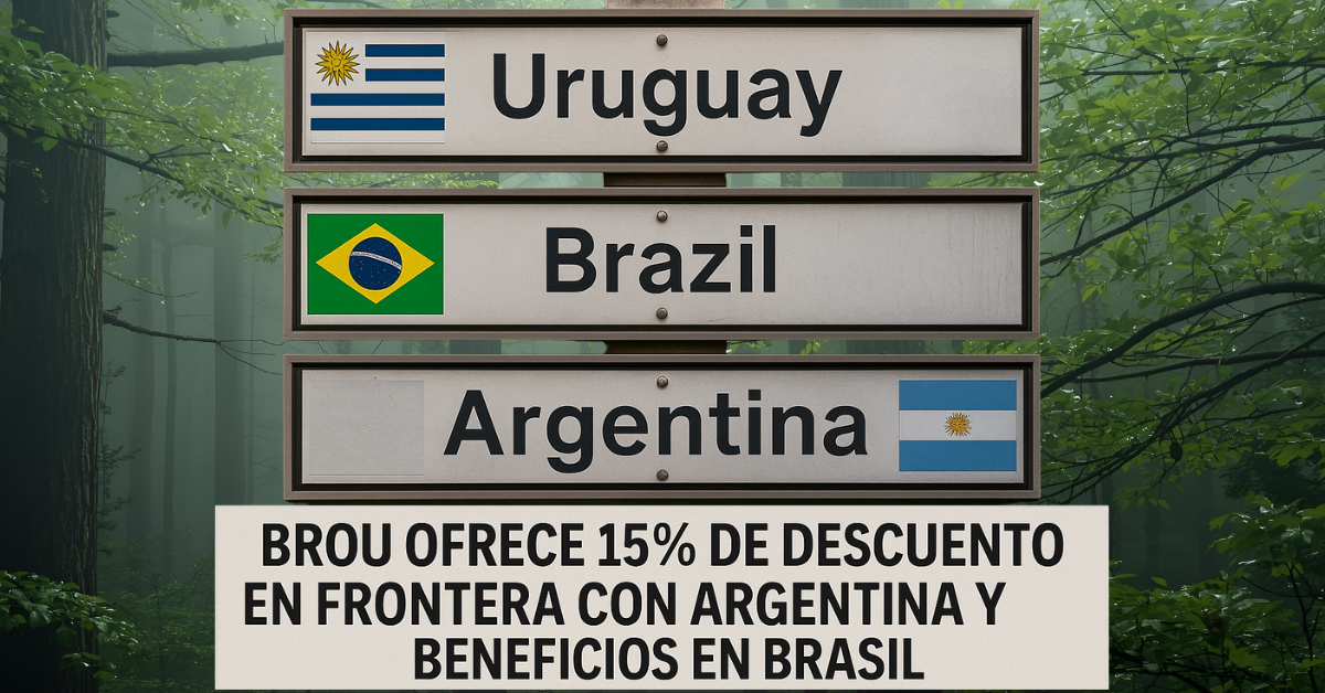 BROU ofrece 15% de descuento en frontera con Argentina y beneficios en Brasil