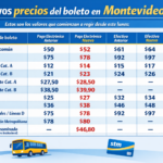 aumenta el boleto en Montevideo