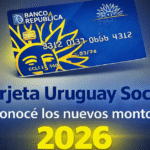 tarjeta Uruguay Social montos 2026