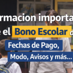 Bono escolar de ANEP