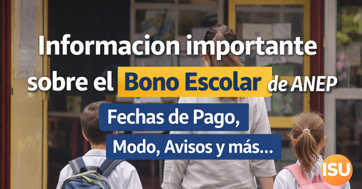 Bono escolar de ANEP