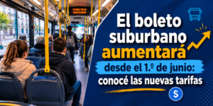 aumento del boleto suburbano