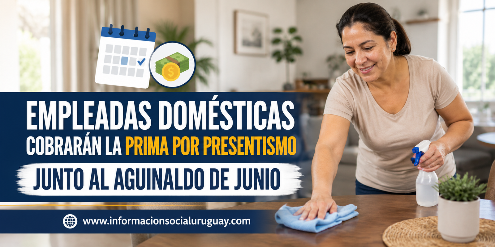 Prima por Presentismo empleadas domésticas Uruguay