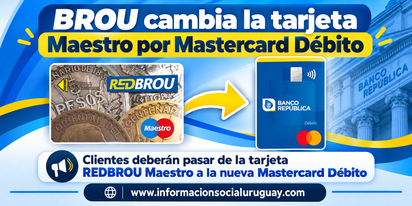 BROU tarjetas Maestro
